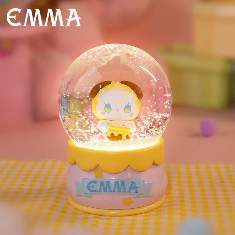 LUCKY EMMA BABE幸运日水晶球系列盲盒潮玩摆件可爱公仔夜光礼物