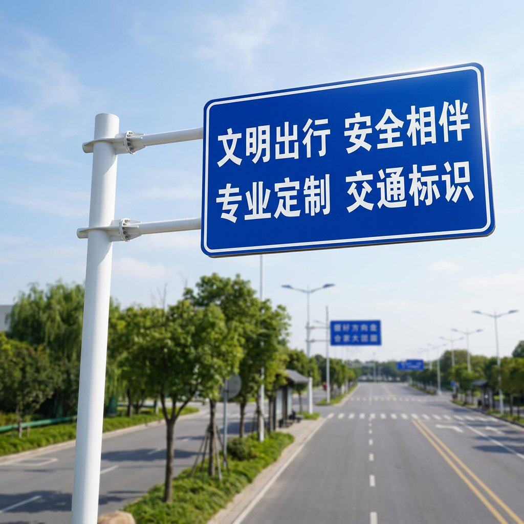 交通标志牌立杆 交通标识配套立柱 路牌公路户外标识立杆标志杆件