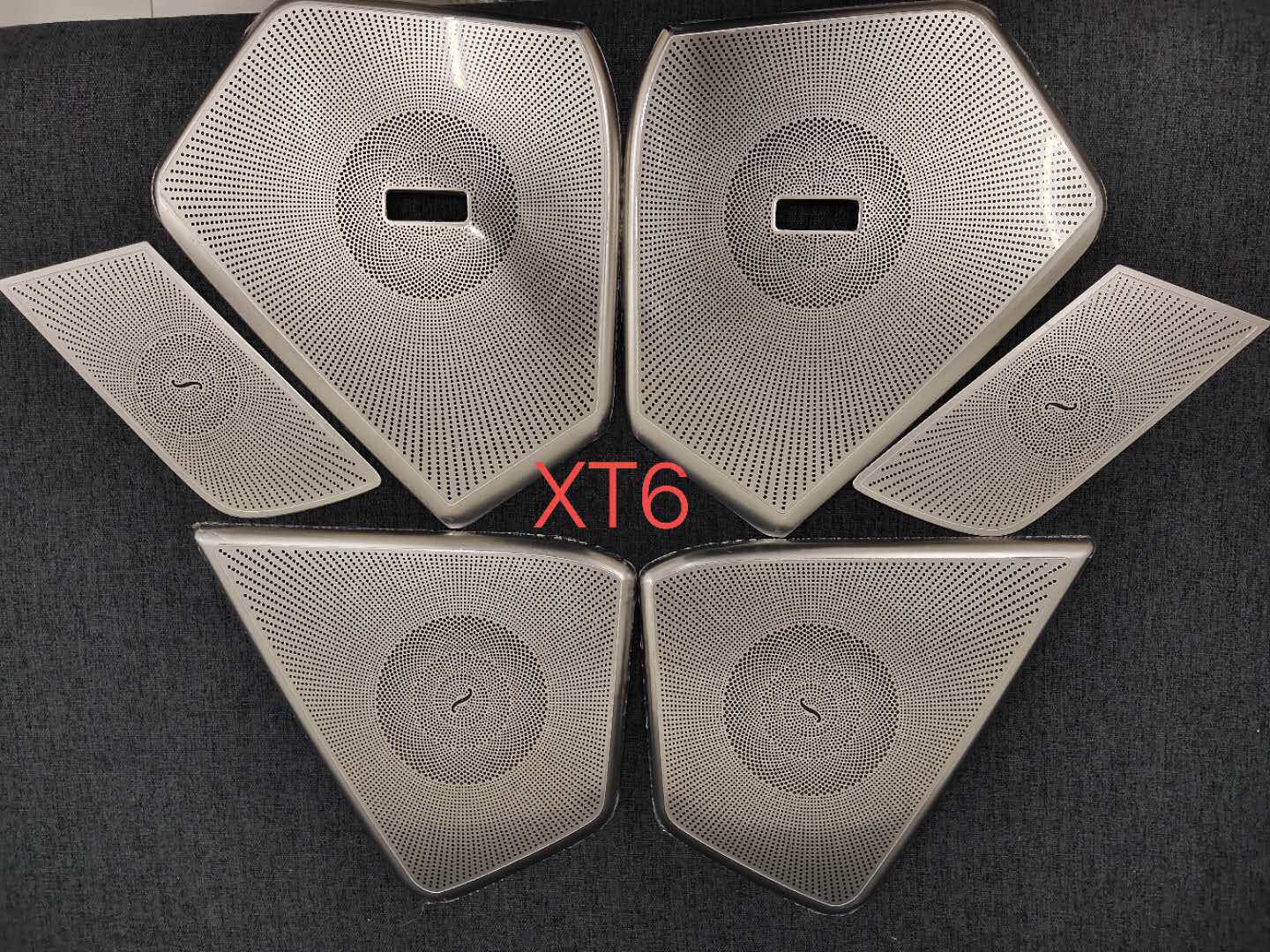 凯罩迪拉克XT6车门音响圈防踢垫专用车门喇叭罩改装装饰配件