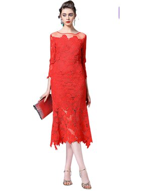 奈昕让您穿着漂亮个性化私人订制 82126 new dress熟女新娘伴娘礼