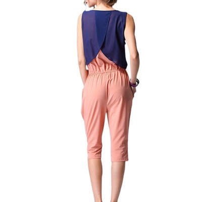 奈昕正品不打烊七分休闲风连体裤