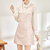 63028短连衣裙提花衬衫 奈昕让您穿着漂亮个性 化私人订制 两件套女