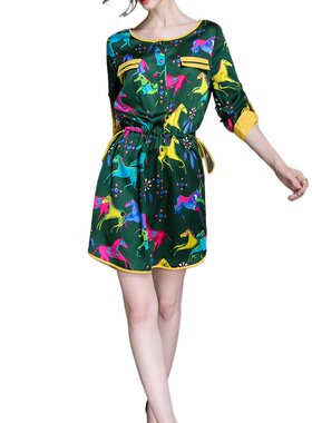 奈昕让您穿着漂亮个性化私人订制 22308 new dress欧美女装动物印