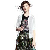 奈昕让您穿着好看个性 网格网纱修 V领中袖 化私人订制 3579春夏新装