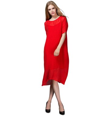 奈昕让您穿着漂亮个性化私人订制 21747夏装新款dress纯色修身大