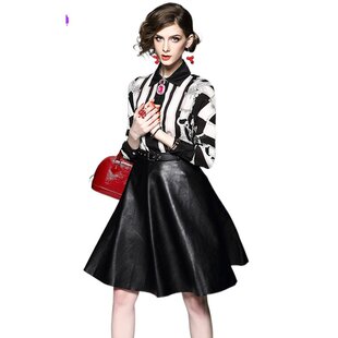 奈昕让您穿着漂亮个性化私人订制 31429 韩潮时髦条纹衬衫女春秋