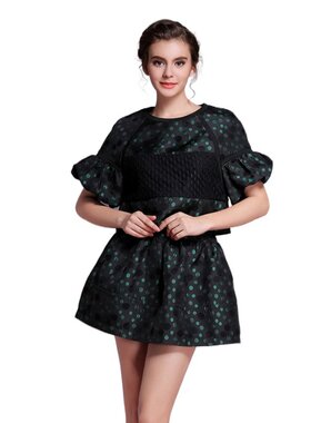 奈昕让您穿着好看个性化私人订制 24304 new suit秋季新品波点提