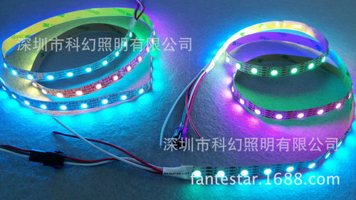 LED全彩灯带 WS2813 防水 RGB变色软灯带 内置IC灯条