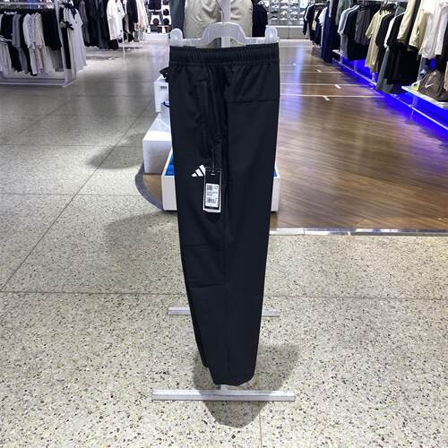 阿迪达斯男棉质舒适户外宽松防风轻薄旅游健步休闲百搭长裤KC2877