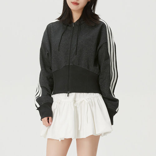 阿迪达斯DCE棉质毛圈春天女生早春精致外套女款2026新款 KX8905