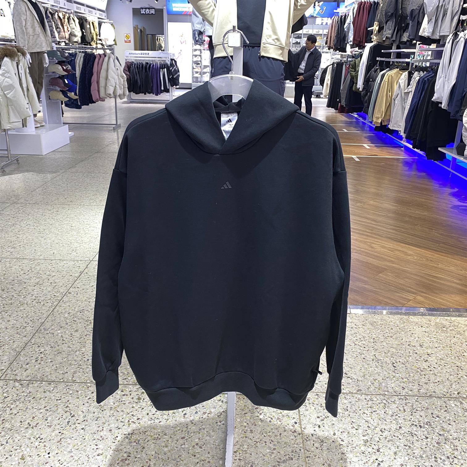 阿迪达斯棉质加绒男士卫衣2025新款潮流高级感男款青少年 JX5597