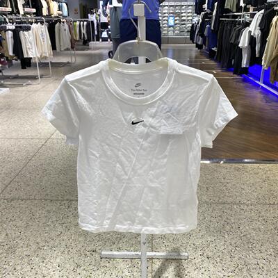 耐克女2026新款莫代尔轻便透气舒适简约时尚棉修身短袖t恤FV5509