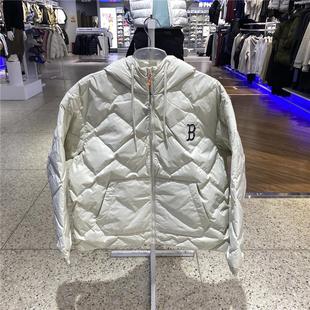 MLB男女轻薄舒适保暖连帽时尚 百搭运动休闲羽绒服外套3ADJB2756
