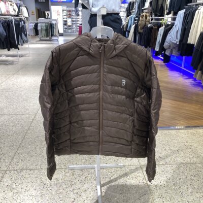 MLB男女同款舒适时尚百搭连帽轻薄保暖鸭绒运动羽绒服 3ADJB9266