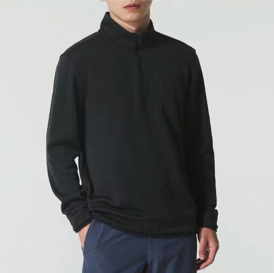 UA安德玛25新款SWEATER男子户外立领1/4拉链加绒运动长袖 6003722