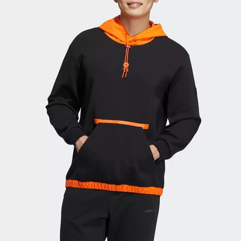 阿迪达斯卫衣男春Neo运动休闲服针织训练连帽套头衫HD4641 HD4634