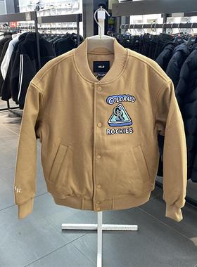 MLB男女款舒适透气宽松时尚百搭运动休闲薄款纯棉外套3AJPC0124