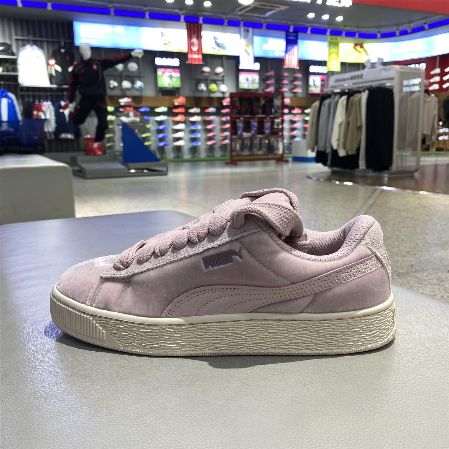 彪马绒面牛皮低帮板鞋女款2025新款女运动休闲鞋软底不累脚403322