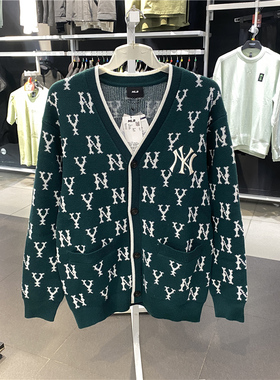 MLB男女款舒适透气宽松时尚百搭运动休闲薄款纯棉外套3AKCM0124