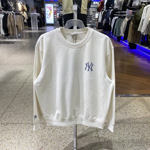 MLB男女卫衣2026新款NY老花大标印花圆领舒适运动套头衫3AMTM0961