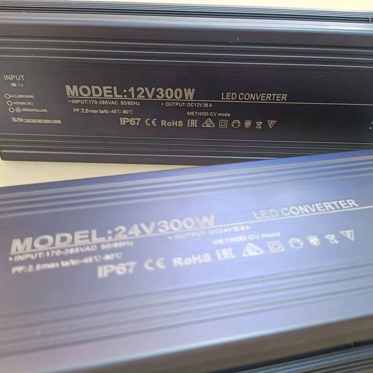 LED防水开关电源300w户外防水变压器12v24v防水驱动开关电源IP67