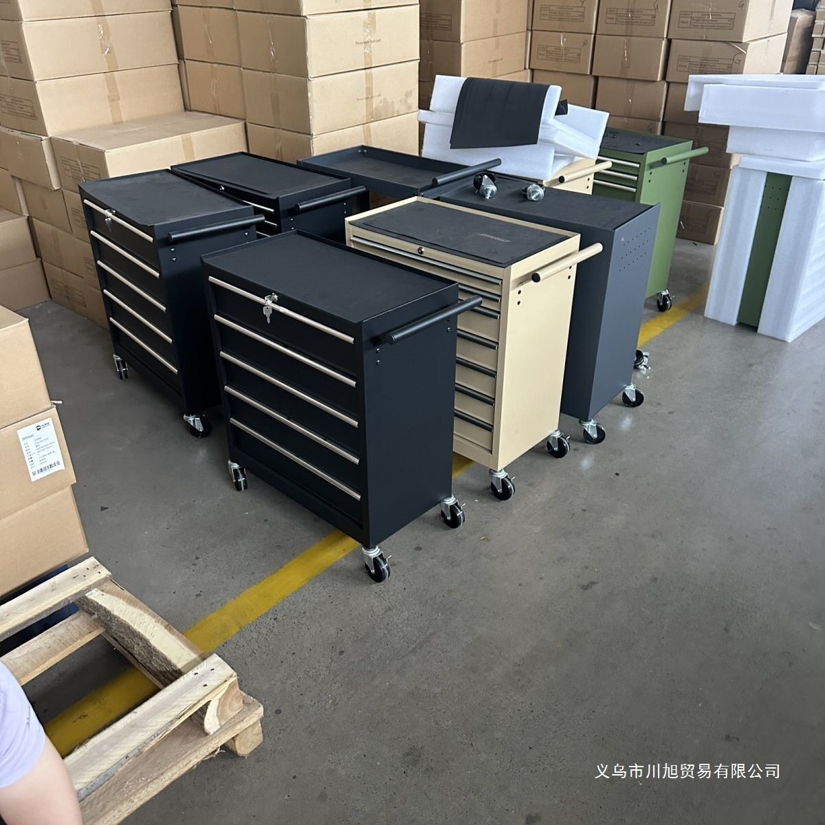 美发小推车移动推箱家用抽屉式铁皮收纳工作台工具收纳可移动美发