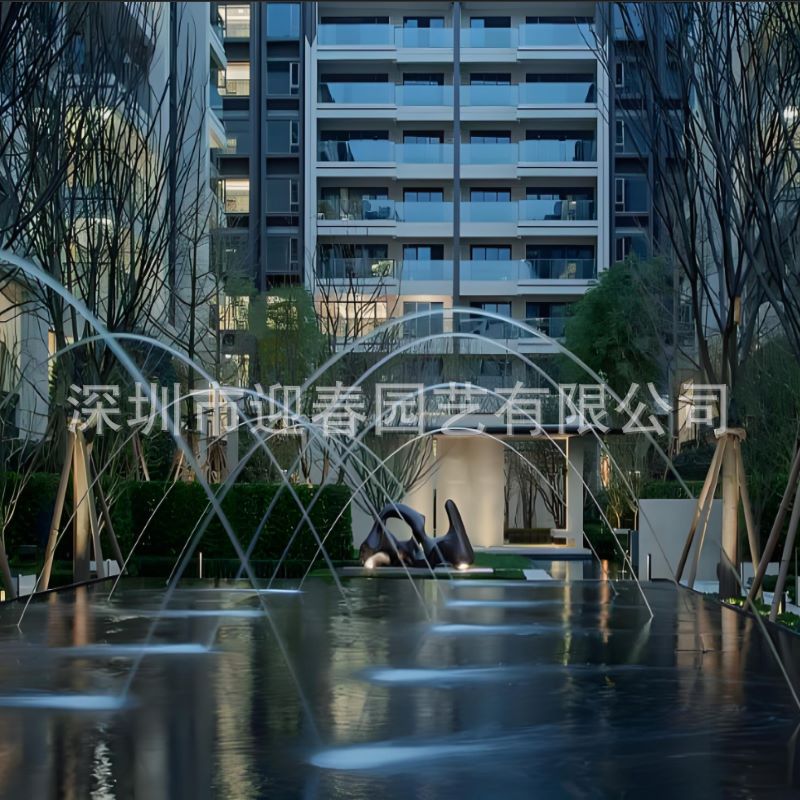 波光跳泉全套设备水池水景庭院造景装饰花园流水喷泉景观户外