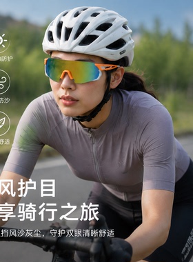 专业骑行运动护目镜男女户外自行车防风沙墨镜UV400 防紫外线跑步