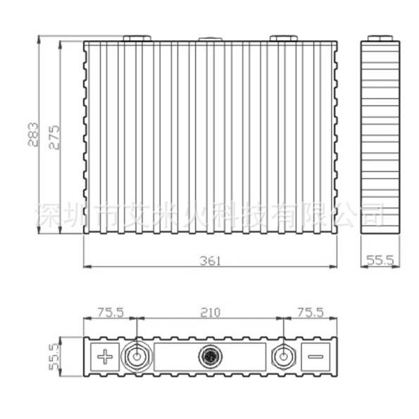 储能动力3.2v260ah磷酸铁锂大容量塑胶锂电芯水性锂钇动力电池