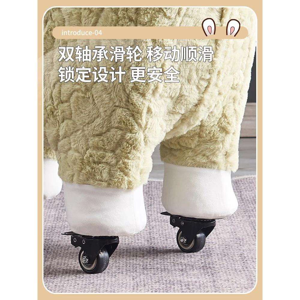 羊驼坐椅玩偶坐凳网红座椅大人创意凳子成人款大号客厅带滑轮椅子图片