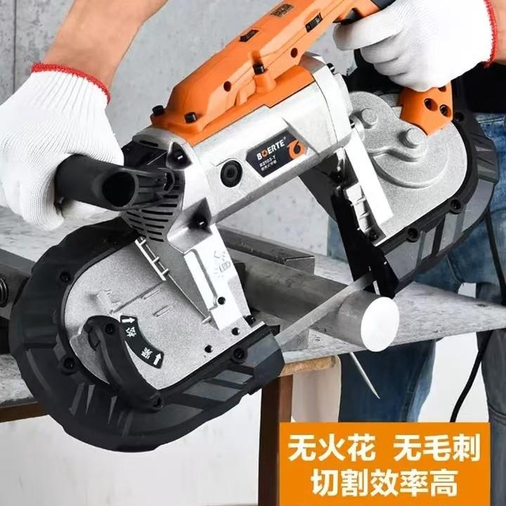 带锯机小型家用45度木工不锈钢锯床小型台式金属切割机
