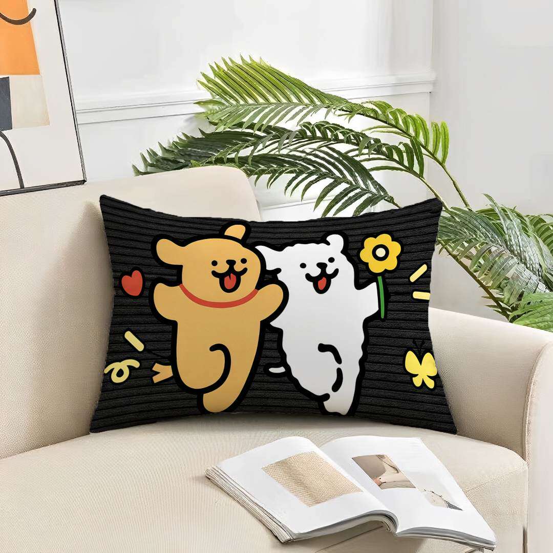 简约小狗抱枕可爱少女卡通动漫周边枕头闺蜜学生日礼物腰枕套