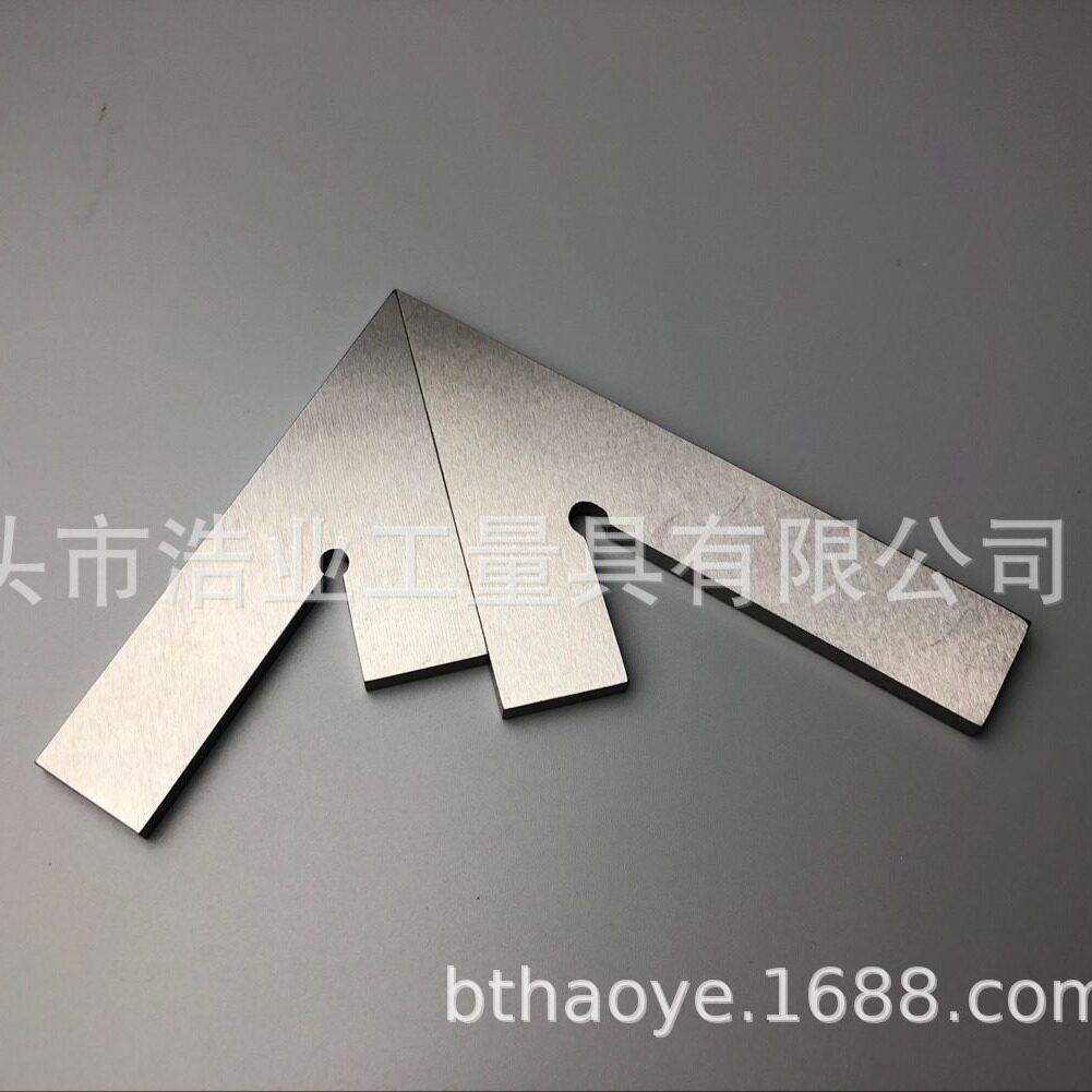平口45度角尺 150x100 20宽 5mm厚 测量面手工研磨 DIN875/2标准