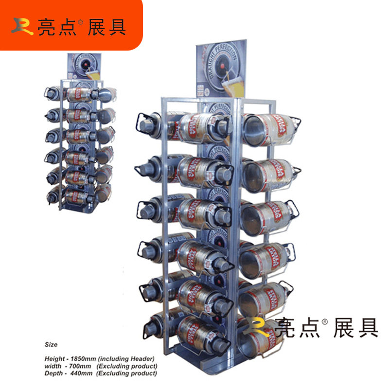 加工可乐可口展架饮料展示架异形瓶形展架酒水陈列架货架sy92