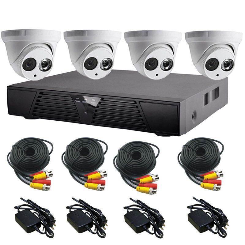 家用监控套装家用监控设备套装安防工程4CHCCTVdvrkit