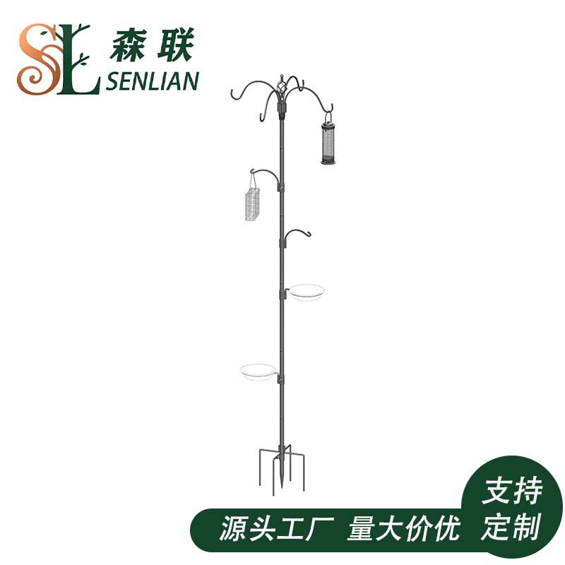 喂鸟器鸟宠金属支架落地式喂食器园林鸟类喂食喂水器户外蜂鸟喂