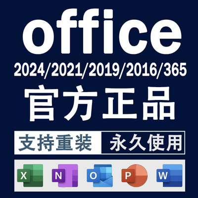 office2024办公软件365专业增强版2021Excel2019Word2016远程安装