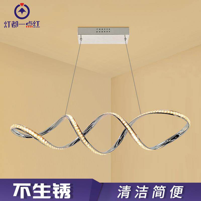 异形吊灯 北欧LED新款吊灯 一点红好质量长方形展厅商店装饰吊灯
