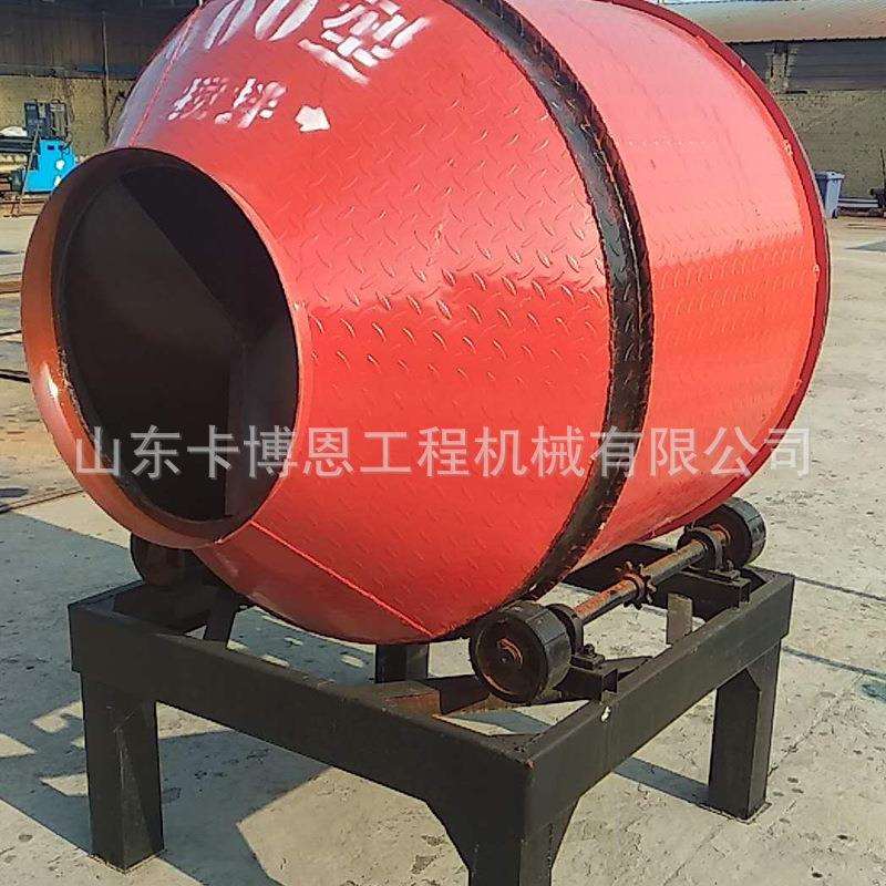 小型加厚滚筒搅拌机 商用移动式滚筒混凝土搅拌机 全爬滚筒搅拌机