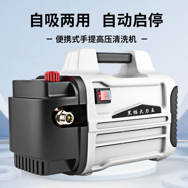黑猫大力王便携式管道打压泵打水压电动高压水管试压泵洗车机两用