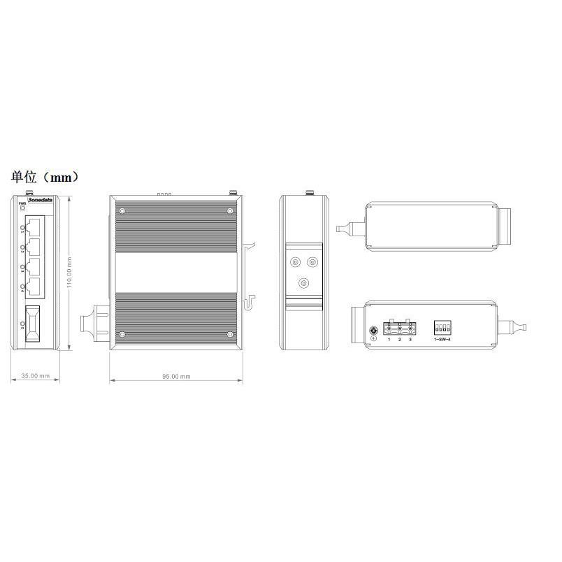 三旺交换机 IES215-1F(SSC20KM1310NM)-P(12-48VDC)3onedata
