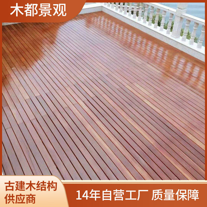 大量供应户外樟子松防腐木栏杆 公园庭院防腐木栏杆 栅栏安装施工