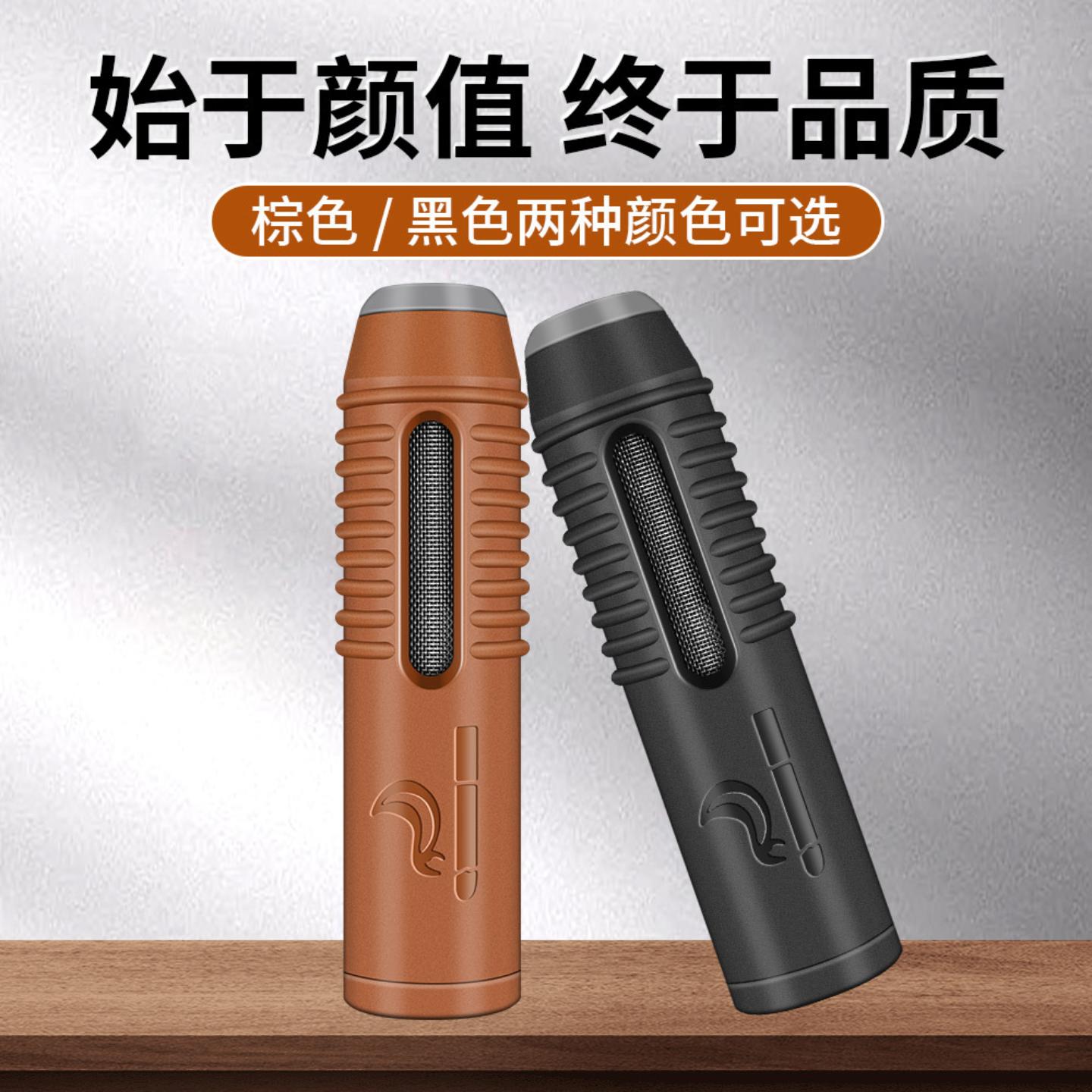 车载烟灰套不掉烟灰懒人烟嘴汽车吸烟抽烟免弹灰式烟灰缸