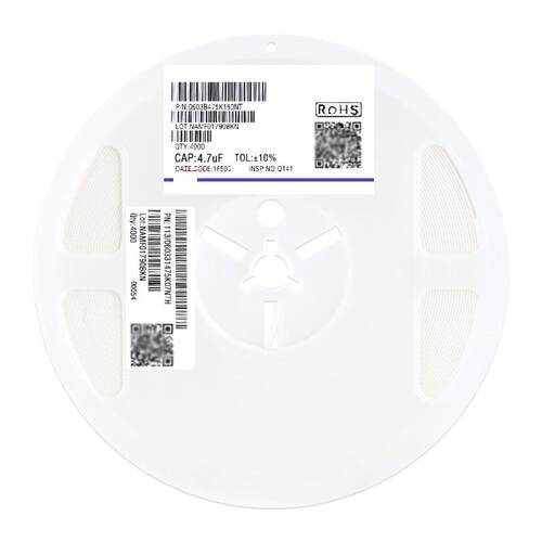 0603贴片电容 4.7uF(475)±10% 16V 材质：X7R 0603B475K160NT
