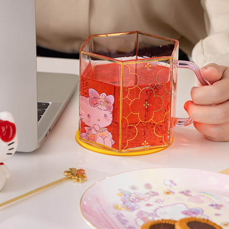 hellokitty陶瓷碗筷盘子家用高颜值创意骨瓷餐具少女心米饭碗G
