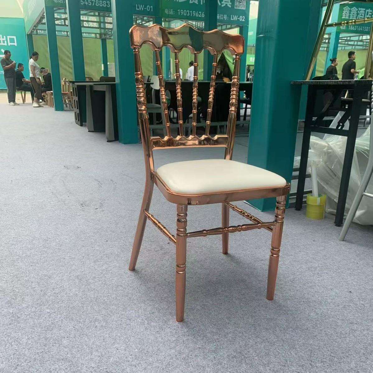 酒店竹节椅拿破仑椅宴会椅饭店椅婚庆椅子水晶椅酒店靠背餐椅
