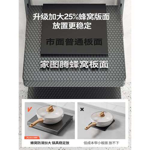 厨房置物架家用多功能锅具收纳架多层橱柜下水槽灶台分层放锅架子