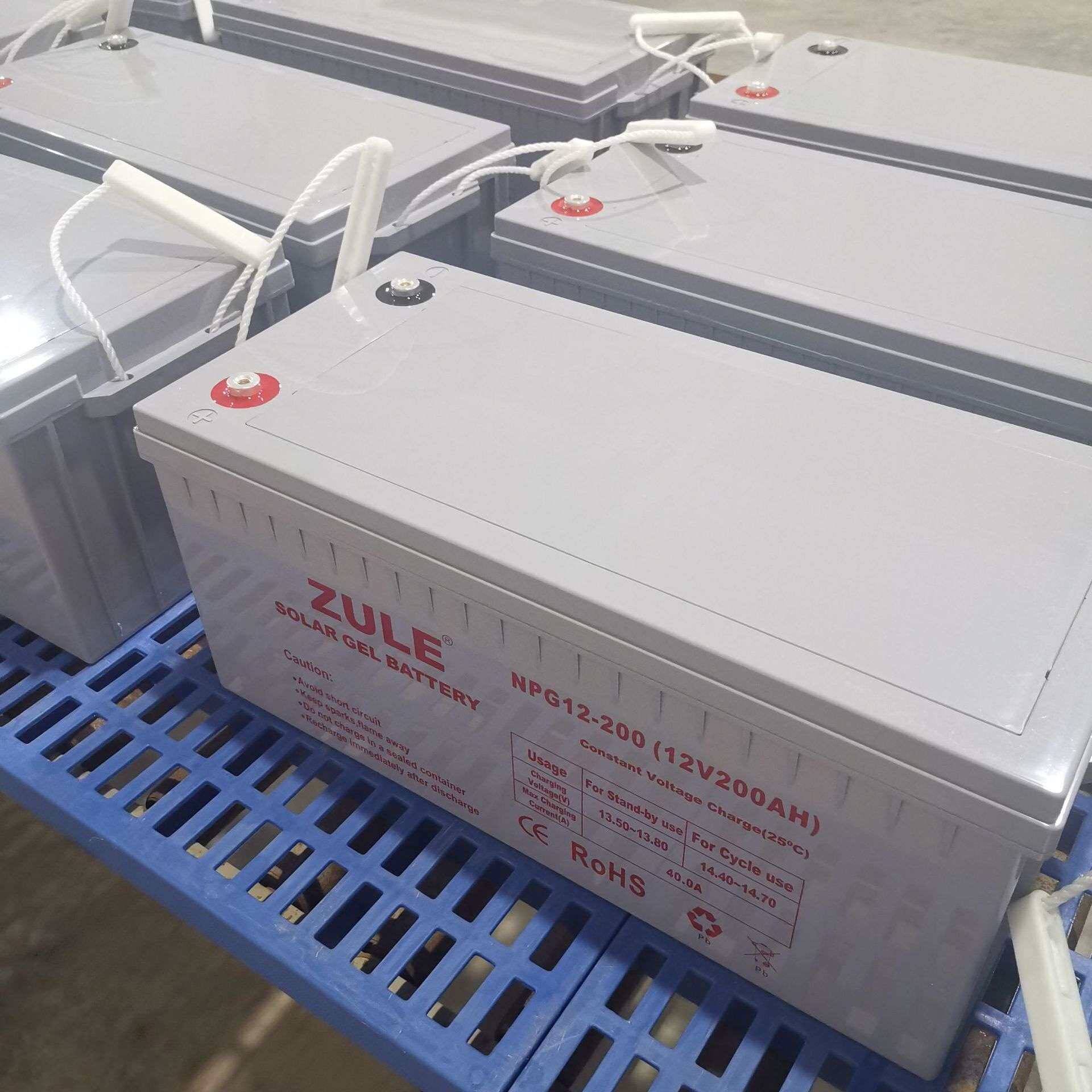 12V200AH太阳能蓄电池AGM光伏储能大容量电瓶solar gel battery