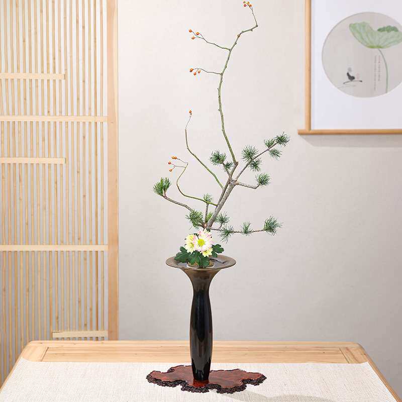 瘿木垫板花器茶具摆件底盘茶盘干泡台插花器皿瘿瘤木头底座