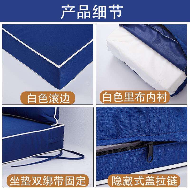 跨境直供防水涤纶户外沙发垫靠枕套装庭院藤椅高密度海绵沙发坐垫